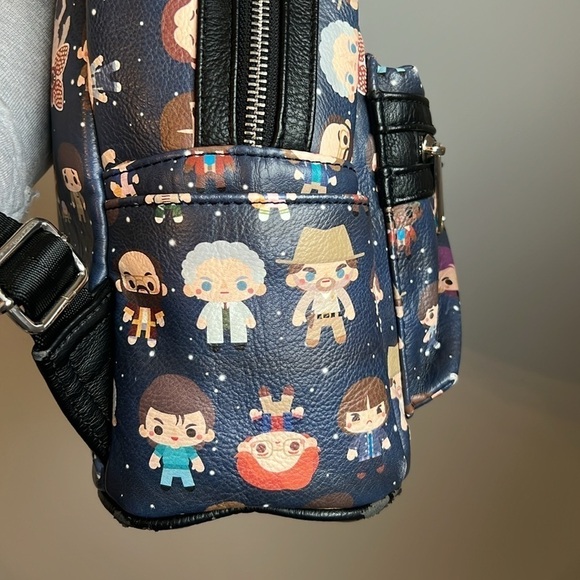 Stranger Things Loungefly Chibi Character Print Mini Backpack - Picture 5 of 8